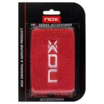 Nox-Armbänder Weiß/Rot Logo