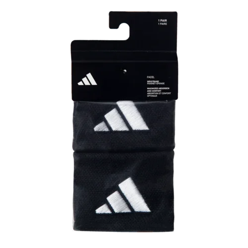 adidas Wristband S x2 schwarz/weiss
