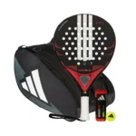 Adidas Padel Set Drive Black + Adidas Control Padeltasche Black/Blue + Adidas Padelbälle Dose