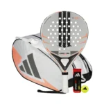Adidas Padel Set Drive Light + Adidas Control Padeltasche White/Orange + Adidas Padelbälle Dose