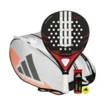 Adidas Padel Set Drive Black + Adidas Control Padeltasche White + Adidas Padelbälle Dose