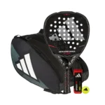 Adidas Padel Set Metalbone Carbon + Adidas Control Padeltasche Black/Blue + Adidas Padelbälle Dose