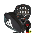 Adidas Padel Set Metalbone hrd + Adidas Control Padeltasche Black/Blue + Adidas Padelbälle Dose